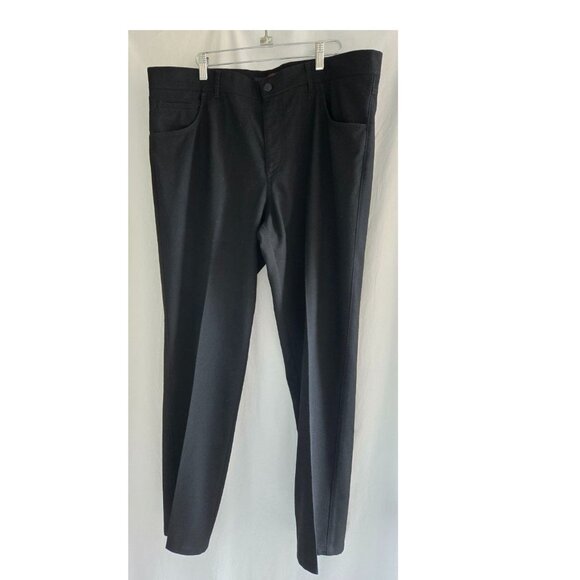 Alberto Pants Men's 40 x 31 ALTERED Ceramica Modern Fit Dress Pants Stone Black - Picture 4 of 8